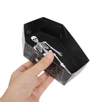12/24Pcs Halloween Coffin Paper Food Serving Trays Candy
