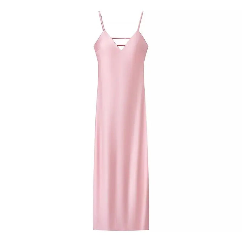 Satin Long Dress