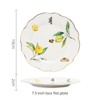 European Lemon Espresso Cups Retro Elegant Ceramic