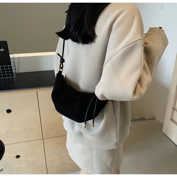 Velvet Shoulder Bag