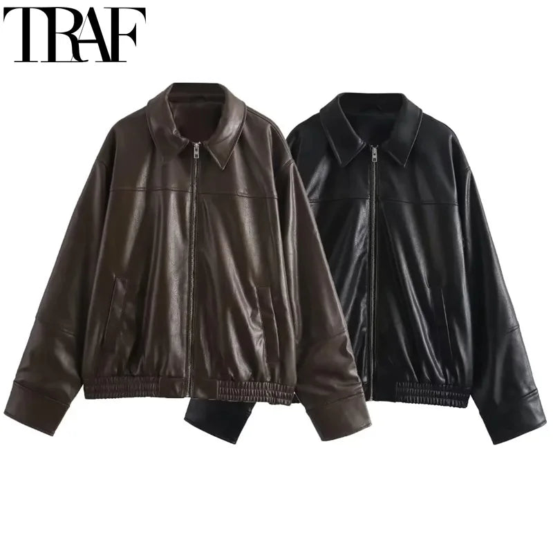 Women's Jackets Faux Bomber